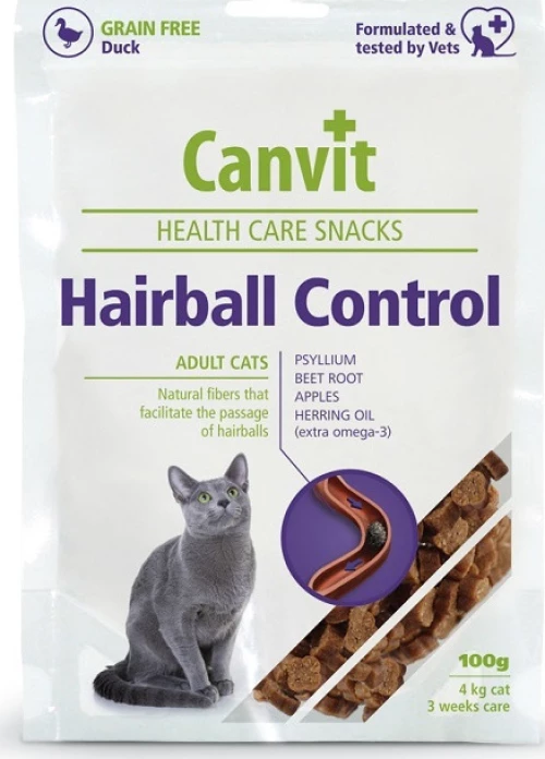 Canvit Hairball Control Σνακ Γάτας για Τριχόμπαλες 100gr
