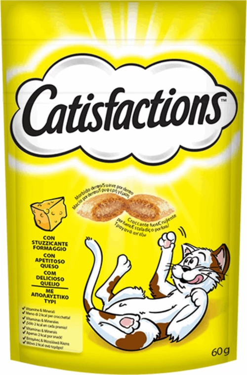Catisfactions Σνακ Γάτας με Τυρί 60gr