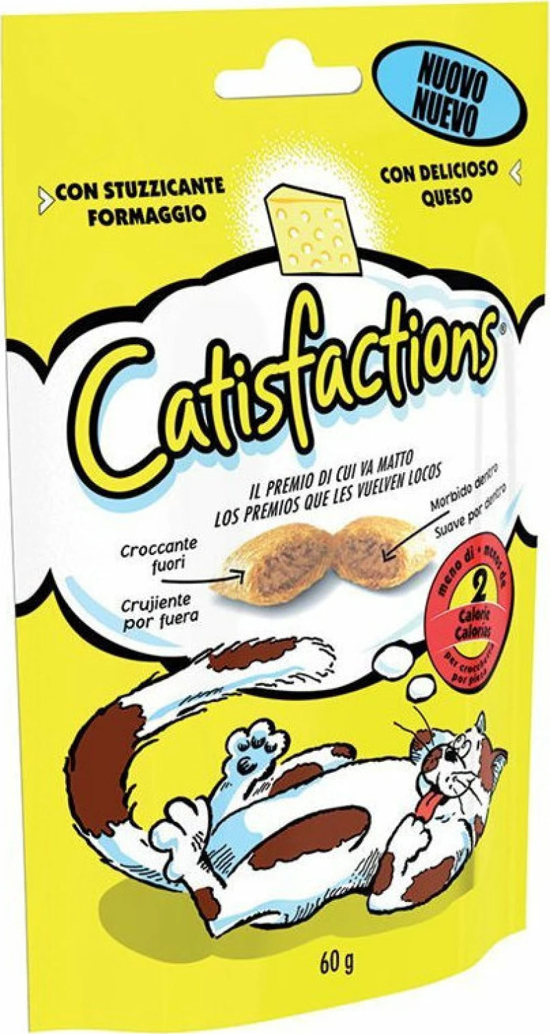 Catisfactions Σνακ Γάτας με Τυρί 60gr