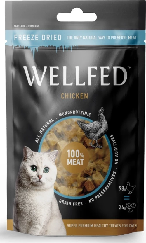 Pet Interest Wellfed Freeze Dried Κοτόπουλο 24gr