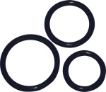 You2Toys Silicone Cock Ring Set Black