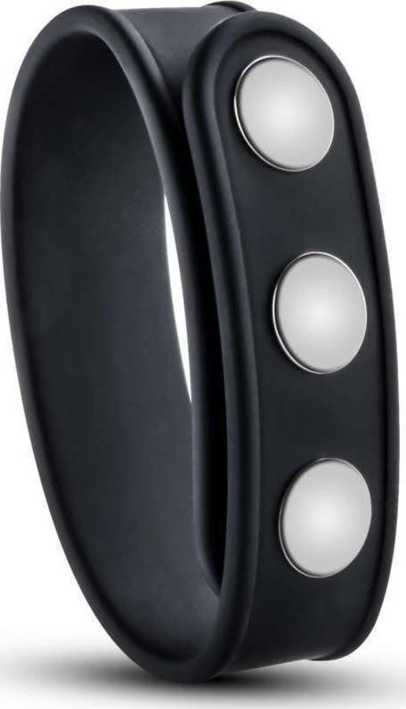 Blush Performance VS5 Silicone 3-Snap Cock Strap Black