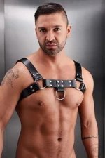 BDSM Ανδρικό αξεσουάρ στήθους με λουριά