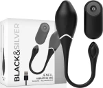 Black & Silver Jenell Rechargeable Vibrating Egg