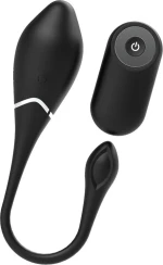 Black & Silver Jenell Rechargeable Vibrating Egg