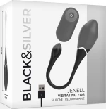 Black & Silver Jenell Rechargeable Vibrating Egg