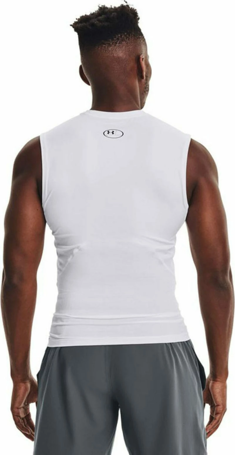 Under Armour Ανδρική Αμάνικη Μπλούζα 1361522-100 White / / Black