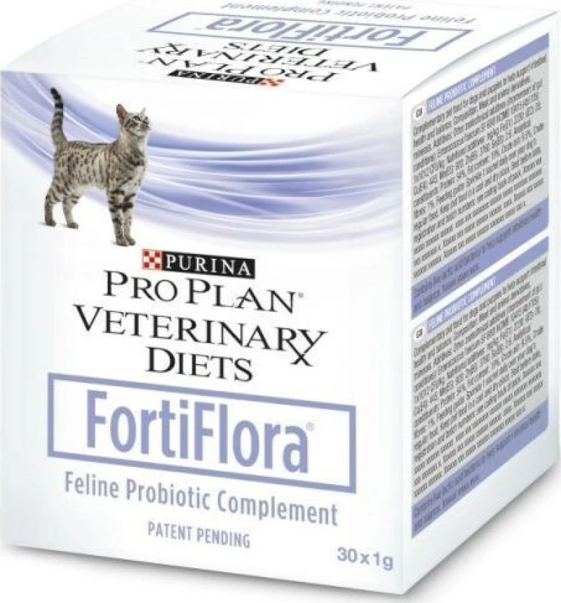 Purina Veterinary Diets Fortiflora Συμπλήρωμα για Γάτες 30x1gr