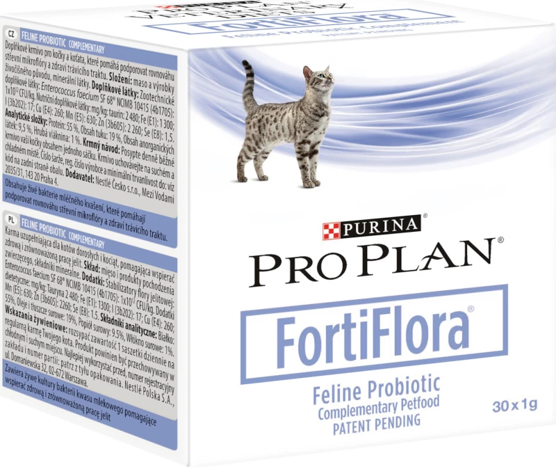 Purina Veterinary Diets Fortiflora Συμπλήρωμα για Γάτες 30x1gr