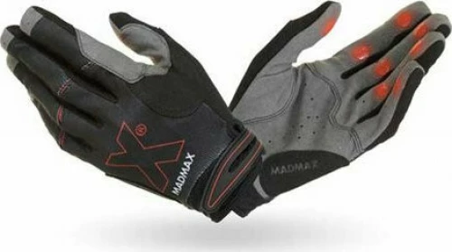 MadMax Crossfit Gloves Grey/Black/Red
