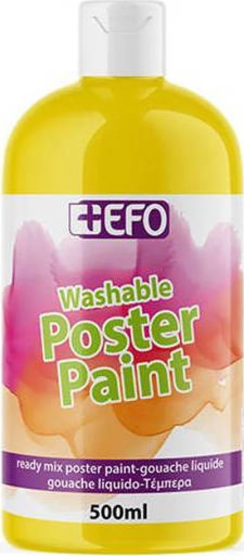 +Efo Τέμπερα Poster Paint 500ml Κίτρινο