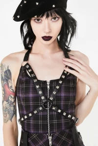 Suzie Harness Top [TARTAN]