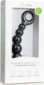 Easytoys Beaded Anal Plug Black