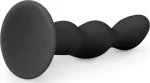 Easytoys Ribbed Silicone Dildo Black 12cm