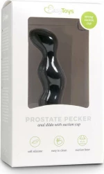 Easytoys Ribbed Silicone Dildo Black 12cm