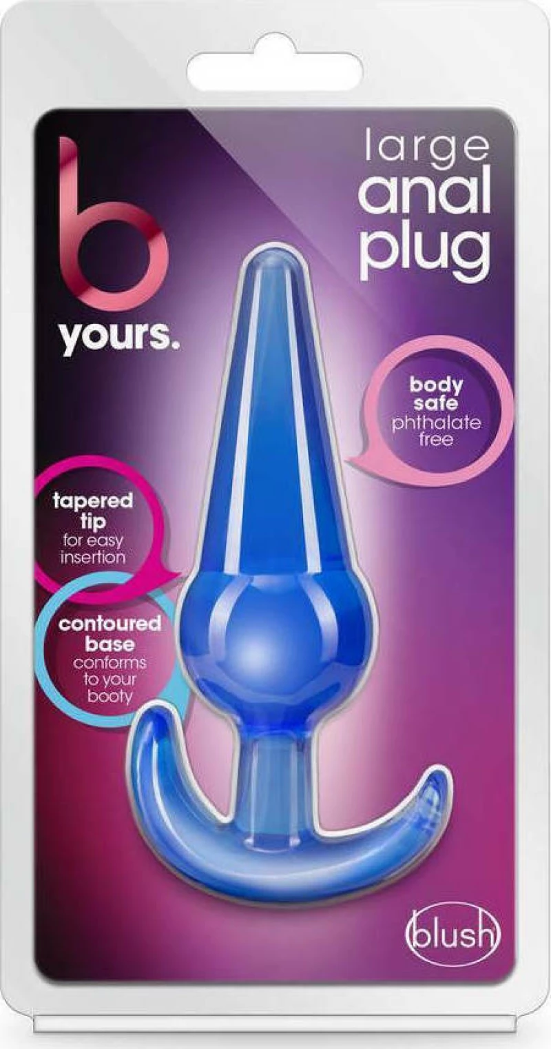 Large Anal Plug Blue 12,2cm