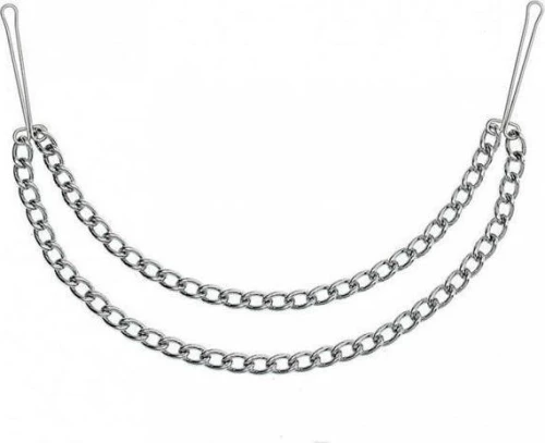 Rimba Nipple Clamps With Double Chain