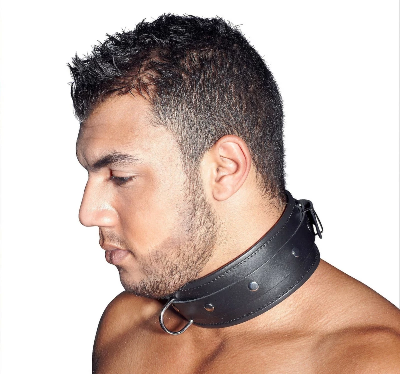 Zado Black Leather Collar
