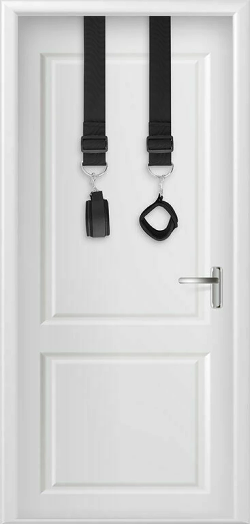Darkness Bondage Door Cuffs Black