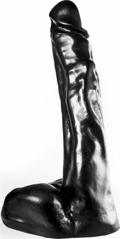 Dark Crystal XXL Vinyl Dildo 9.5cm Black