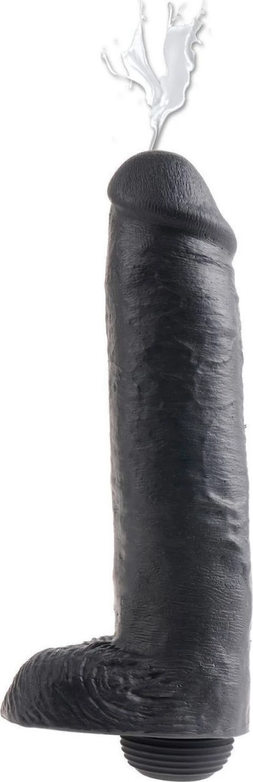 Pipedream Black King Cock Ultra Realistic Squirting Dildo 28cm Black