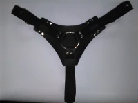 BDSM Ζώνη-Strap on από δέρμα και με μια τρύπα