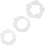 Lovetoy Beaded Cockring Set Clear