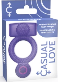 Casual Ring Vibrating Double Pleasure Purple