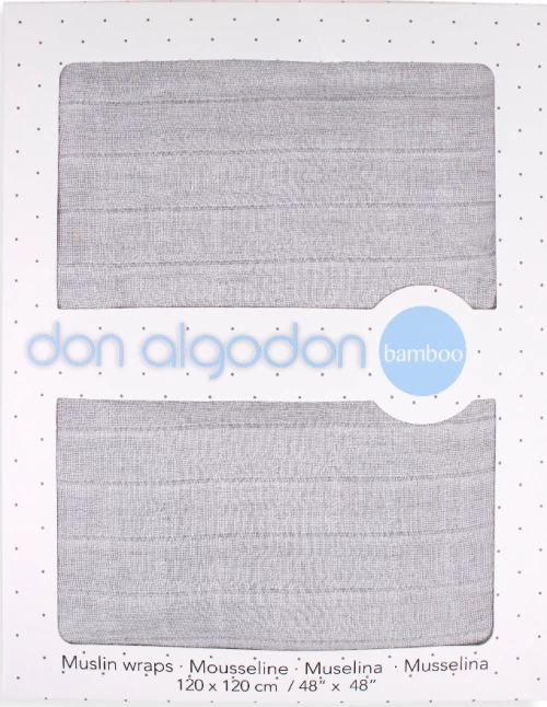 Don Algodon Πάνα Αγκαλιάς Grey 120x120cm