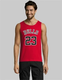 Bulls Jordan αμάνικο (Replica) - RED