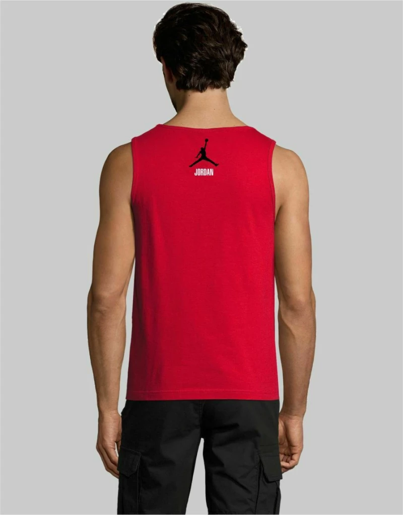Bulls Jordan αμάνικο (Replica) - RED
