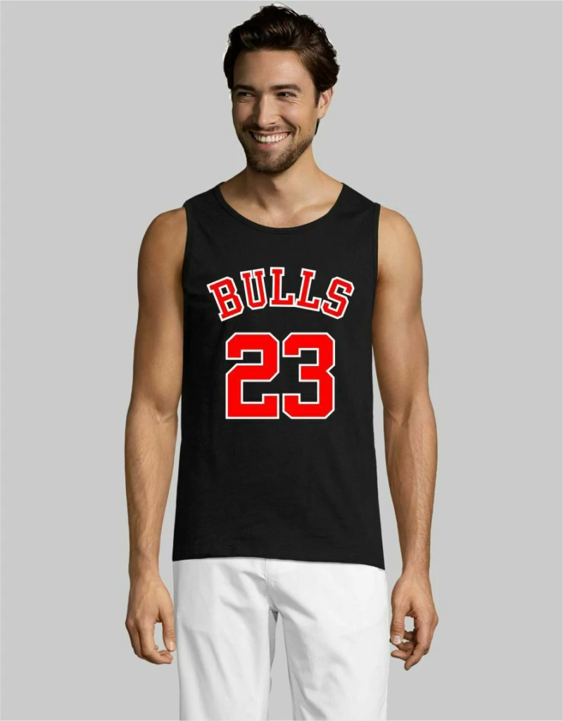 Bulls Jordan αμάνικο (Replica) - RED