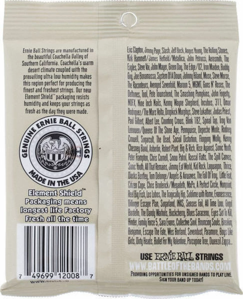 Ernie Ball Rock and Blues Earthwood 80/20 Bronze 10-52