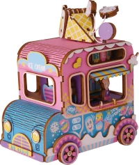 construction kit music box Ice Cream junior wood 96-piece