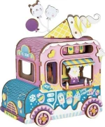 construction kit music box Ice Cream junior wood 96-piece