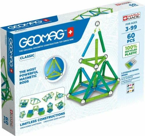 Geomag Construction Line Junior Classic set 60 Green Piece