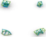 Geomag Construction Line Junior Classic set 60 Green Piece