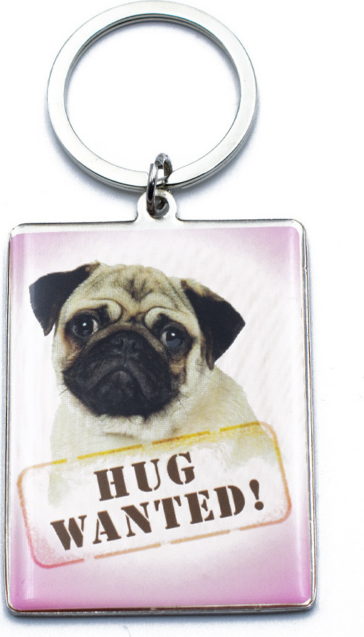 Μπρελόκ Hug Wanted KR171 Μαύρο-Ροζ