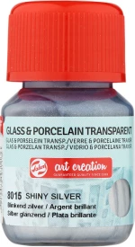 Royal Talens Art Creation Glass & Porcelain Transparent 8015 Shiny Silver 30ml