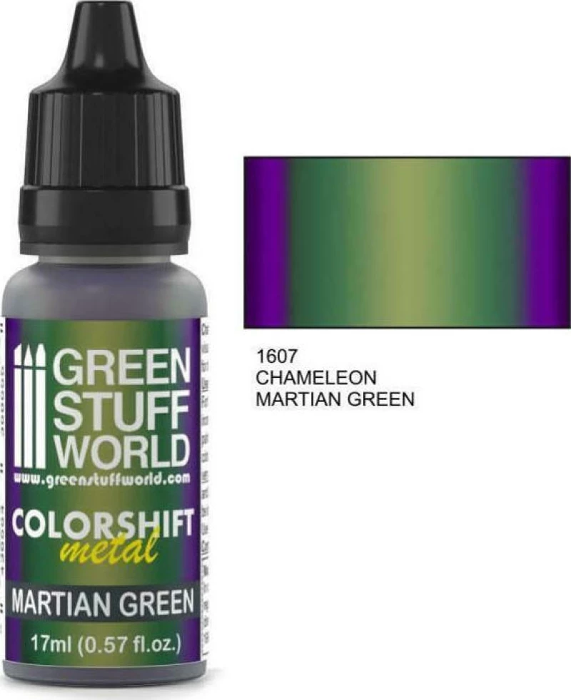 Green Stuff World Colorshift Metal 1607 - Chameleon Martian Green 17ml