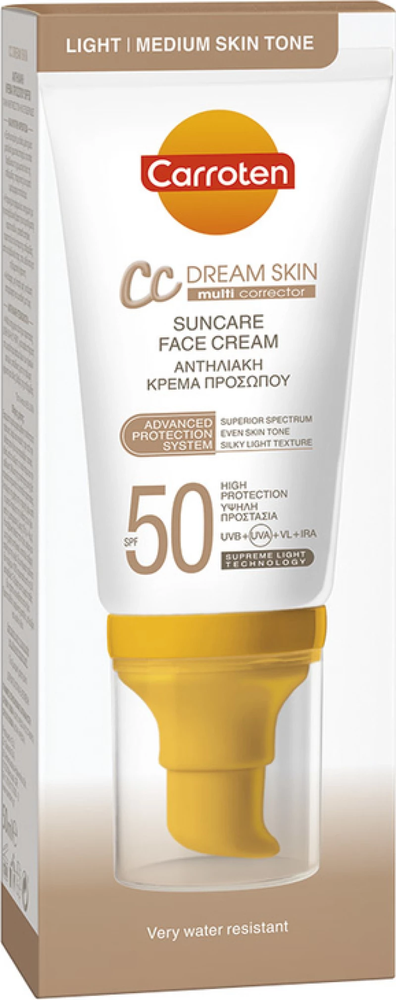 Carroten CC Dream Skin Suncare Face Cream SPF50 50ml