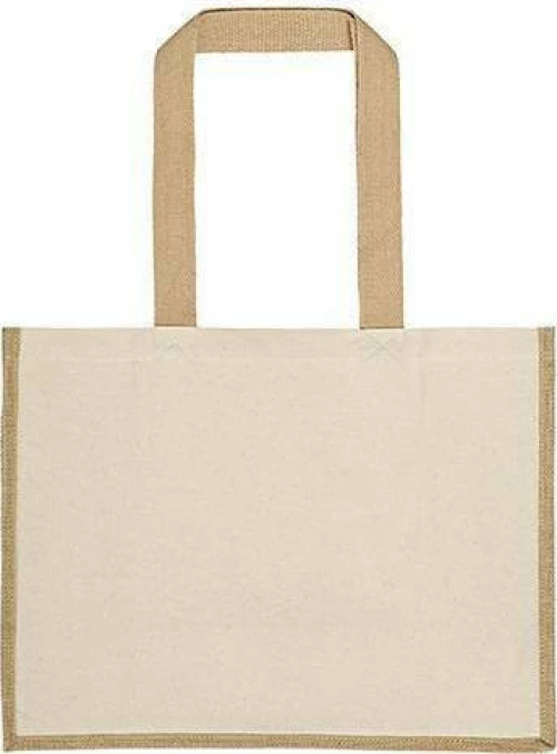Ubag Sunset Δίχρωμη Τσάντα 100% Βαμβάκι 42X33X20Εκ 28L Natural