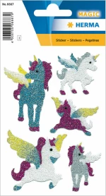 Herma Αυτοκόλλητα Glitter Μονόκεροι