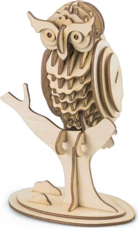 Robotime Modern 3D Wooden Owl