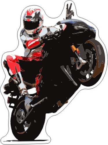 ΑΥΤΟΚΟΛΛΗΤΟ ΔΙΑΚΟΣΜΗΤΙΚΟ UNIVERSAL MOTO LUX LABEL 2PCS 5007P| PRINT