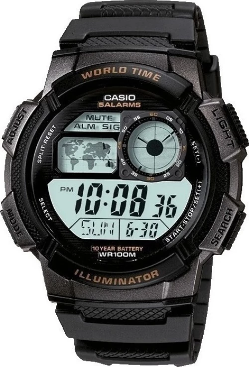 Casio Collection Ae-1000W-1Avef Black Rubber Strap
