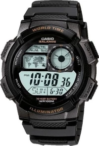 Casio Collection Ae-1000W-1Avef Black Rubber Strap