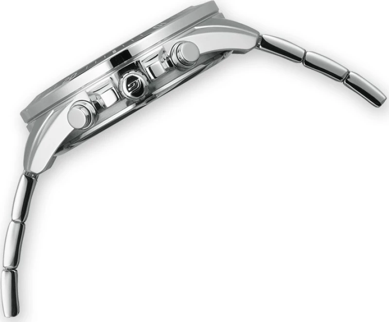 Casio Ρολόι Χρονογράφος με Μεταλλικό Μπρασελέ σε Ασημί χρώμα