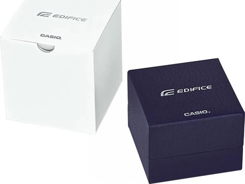 Casio Ρολόι Χρονογράφος με Μεταλλικό Μπρασελέ σε Ασημί χρώμα