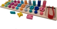 Montessori Λογαριθμικό Επιτραπέζιο με Χάντρες και Αριθμούς Ηλικία 3+ Beaded Logarithmic Plate